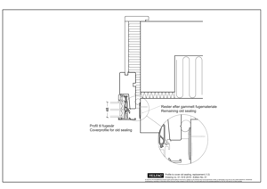 VELFAC 200 ENERGY anvendt til renovering aluafdækning af gammel fugematriale tilsætning for bedre termiske egenskaber